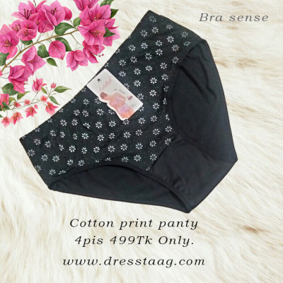 Cotton print panty